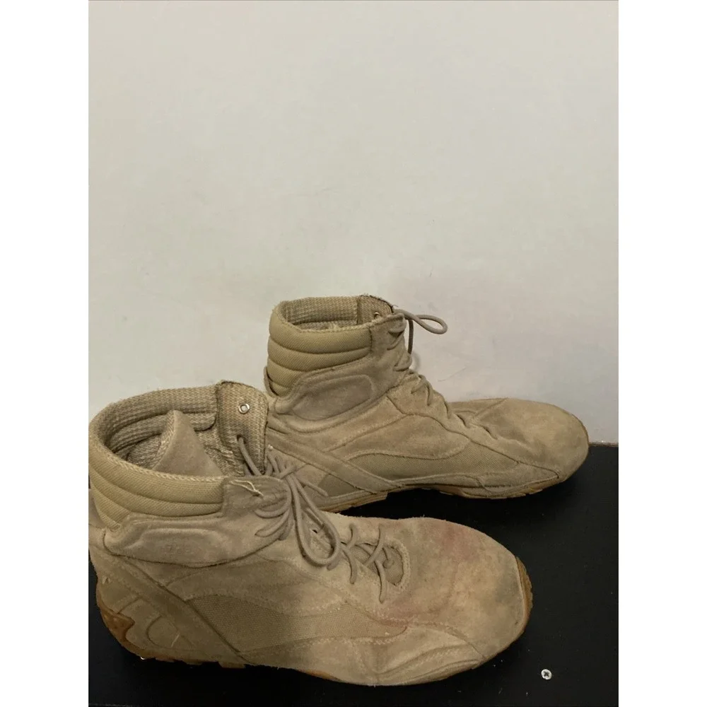 Tactical Research TR303 Mens Combat Boots Tan Desert 13W Leather Lace Up
